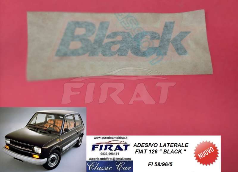 ADESIVO BLACK FIAT 126